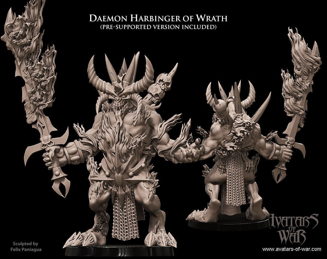 Harbinger of Wrath Resin Miniature Figure alternate view 4
