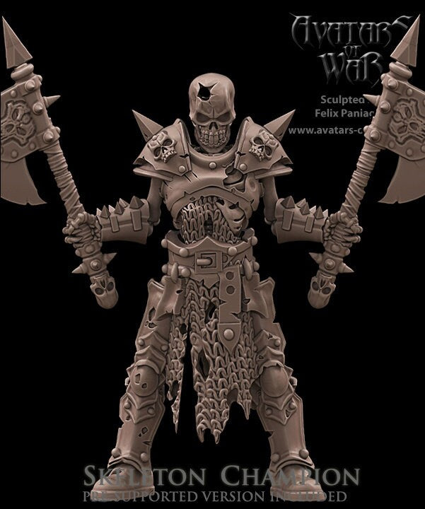 Skeletal Champion Resin Miniature Figure product image