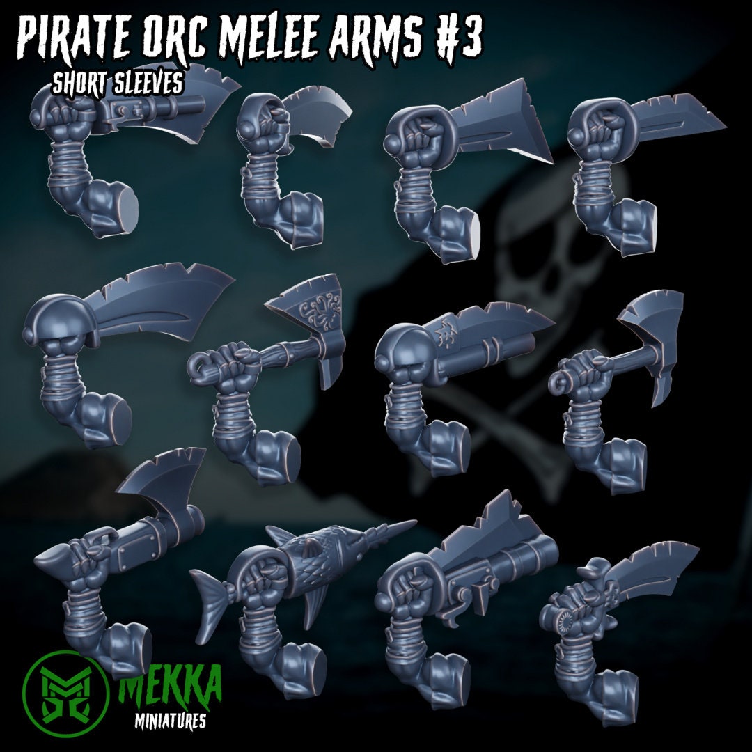 Ork Pirate Arms x24 Resin Upgrade Parts product image