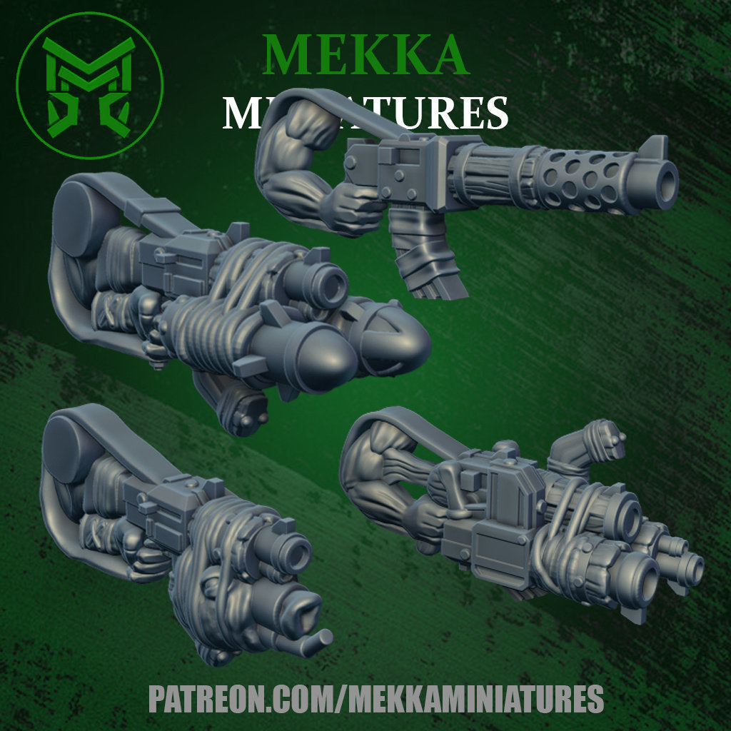 Ork Big Guns x4 Resin Upgrade Parts product image