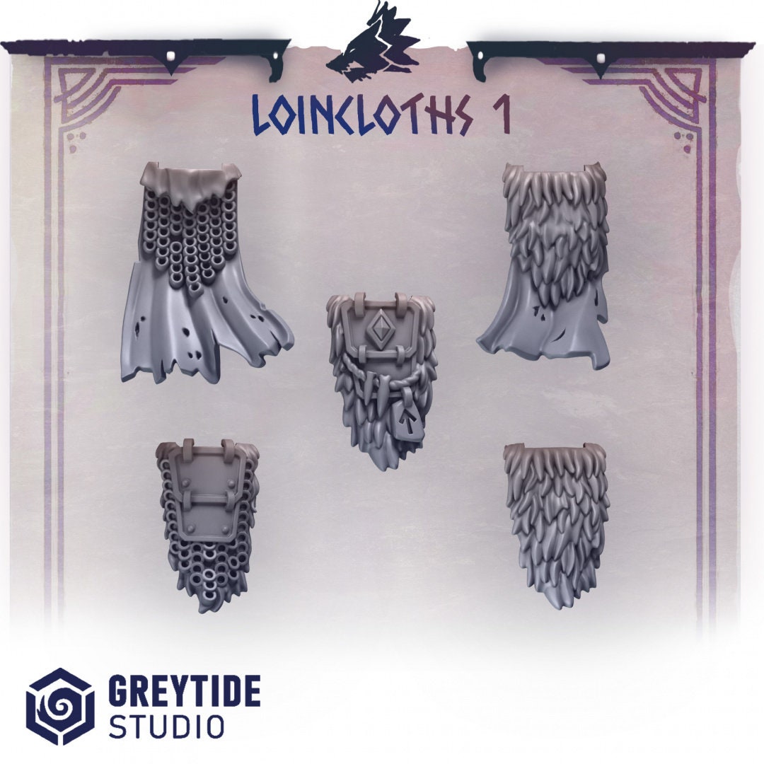 Loincloths x10 Resin Miniatures Set product image