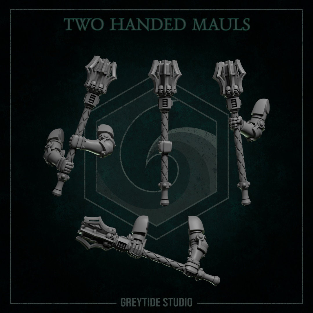 Two Handed Mauls x5 Resin Miniatures Set product image