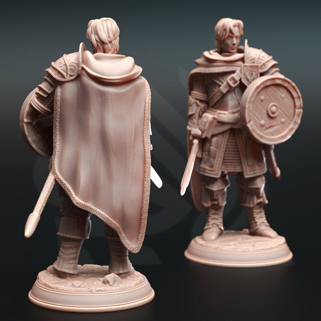 Human Fighter Resin Miniature Figure alternate view 2