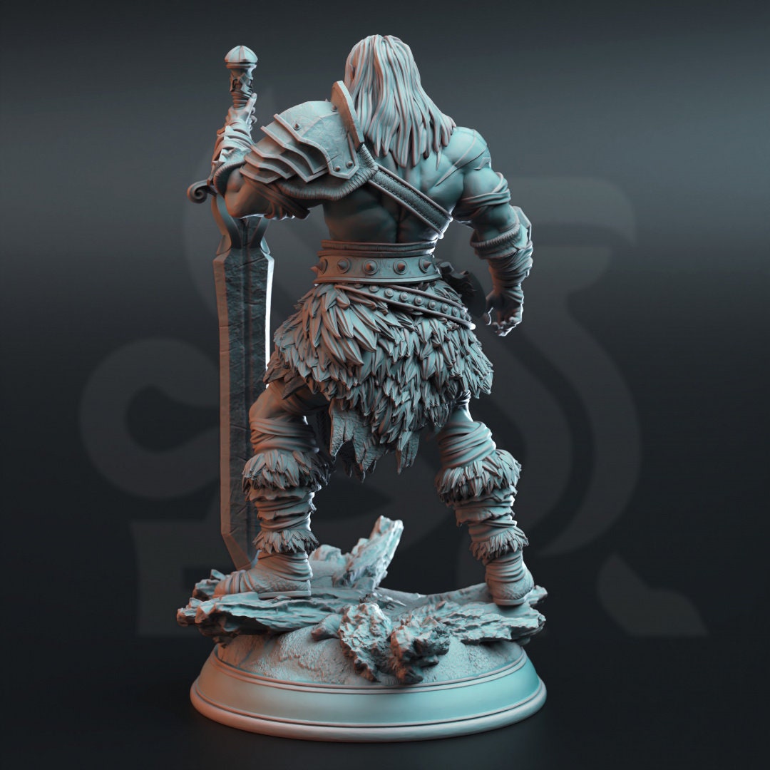 Goliath Giant Barbarian Resin Boss Miniature alternate view 2