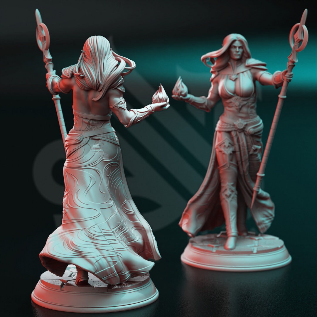 Goliath Blood Sorcereress Resin Boss Miniature alternate view 2