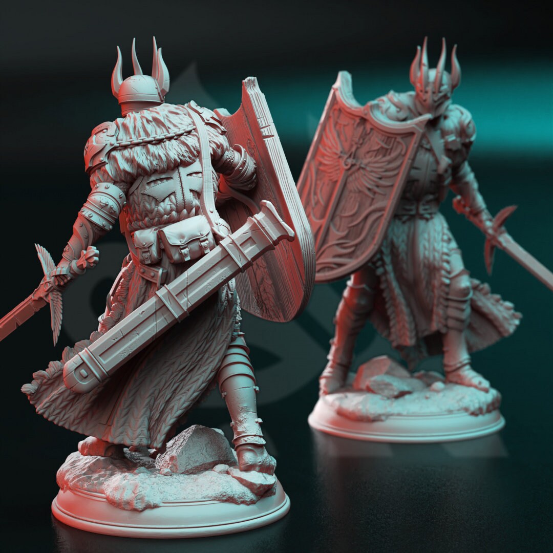 Divine Paladin of Conquest Resin Miniature Figure alternate view 2