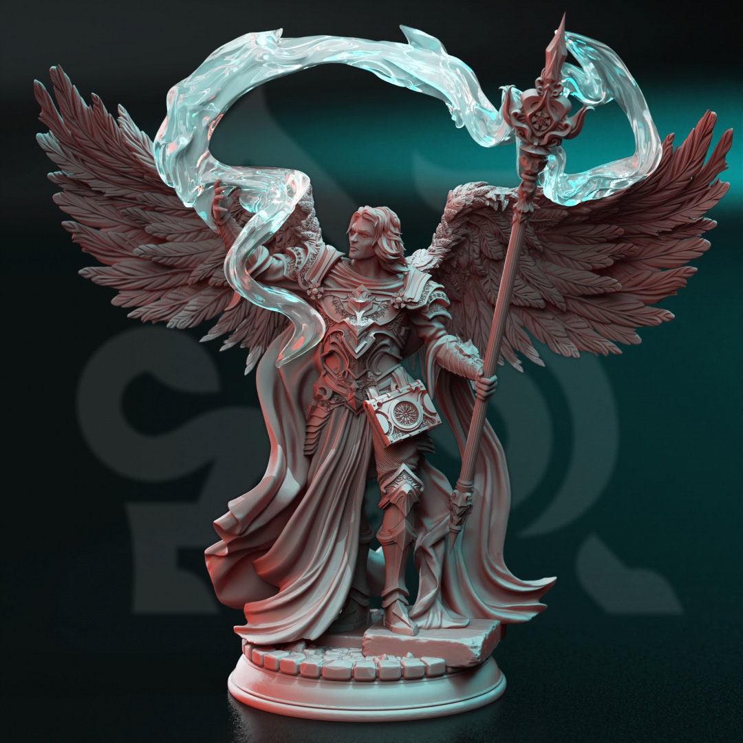 Archangel of Wisdom Resin Miniature Figure alternate view 2