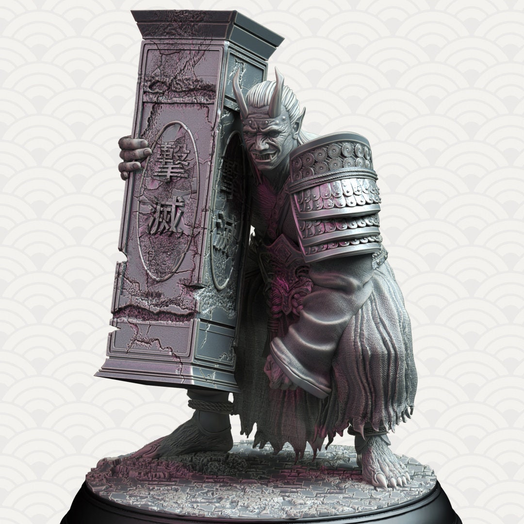 Oni Onslaughters Resin Miniature Figure alternate view 3