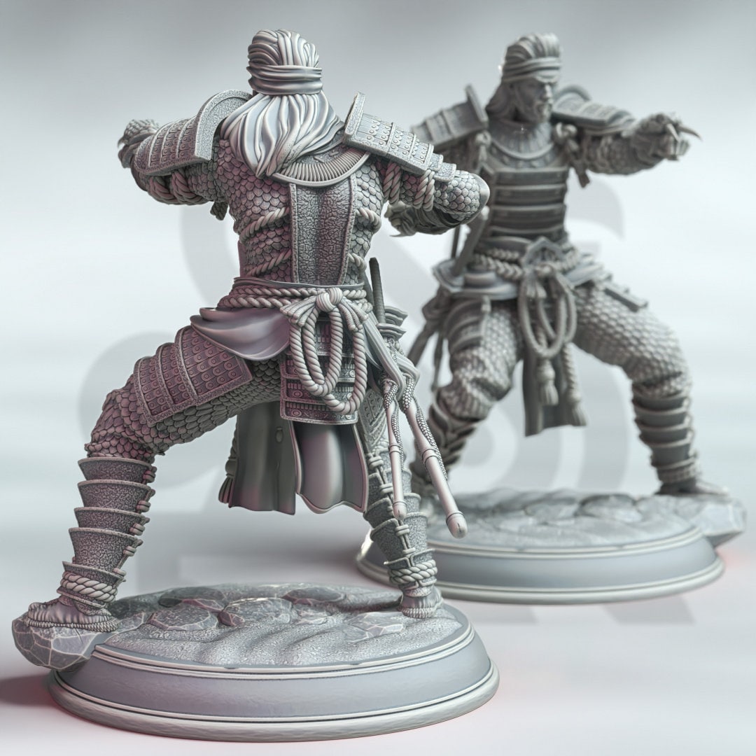 Samurai of the Serpent Resin Boss Miniature alternate view 2
