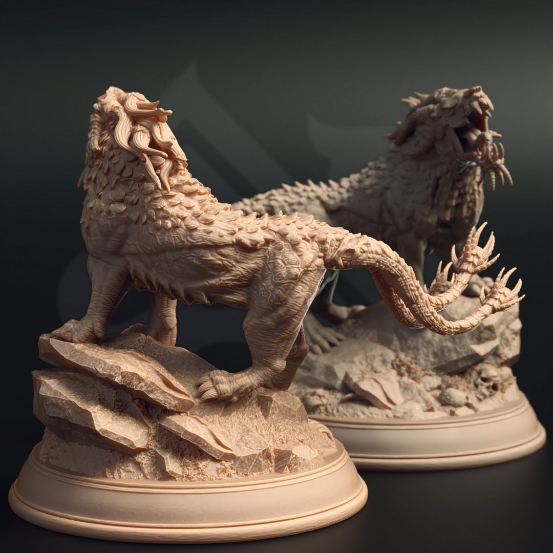 Godless Panther Resin Miniature Figure alternate view 2