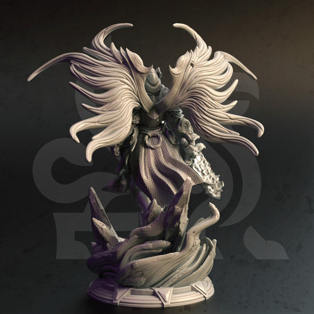 Ascended Angelic Paladin Resin Miniature Figure alternate view 3