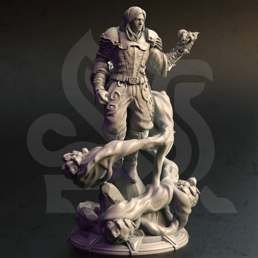 Human Invoker Resin Miniature Figure alternate view 3