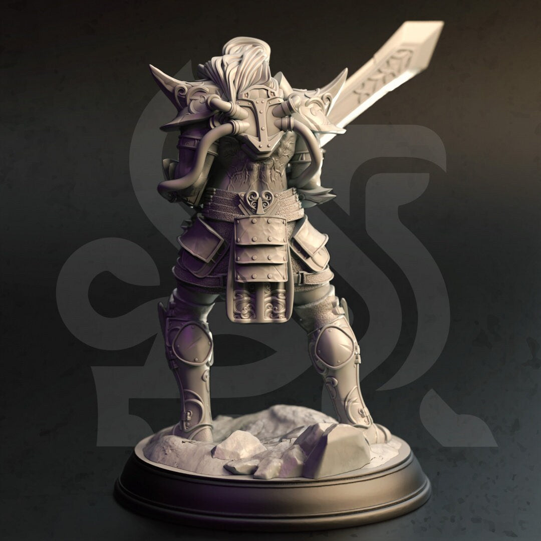 Arcane Infused Barbarian Resin Miniature Figure alternate view 2