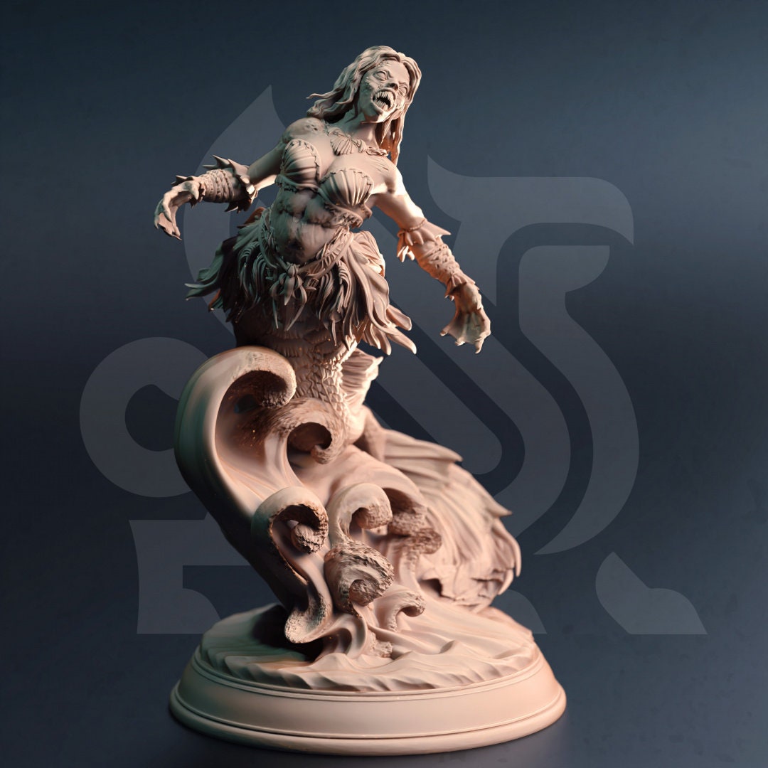 Deep Sea Sirens Resin Miniature Figure alternate view 2
