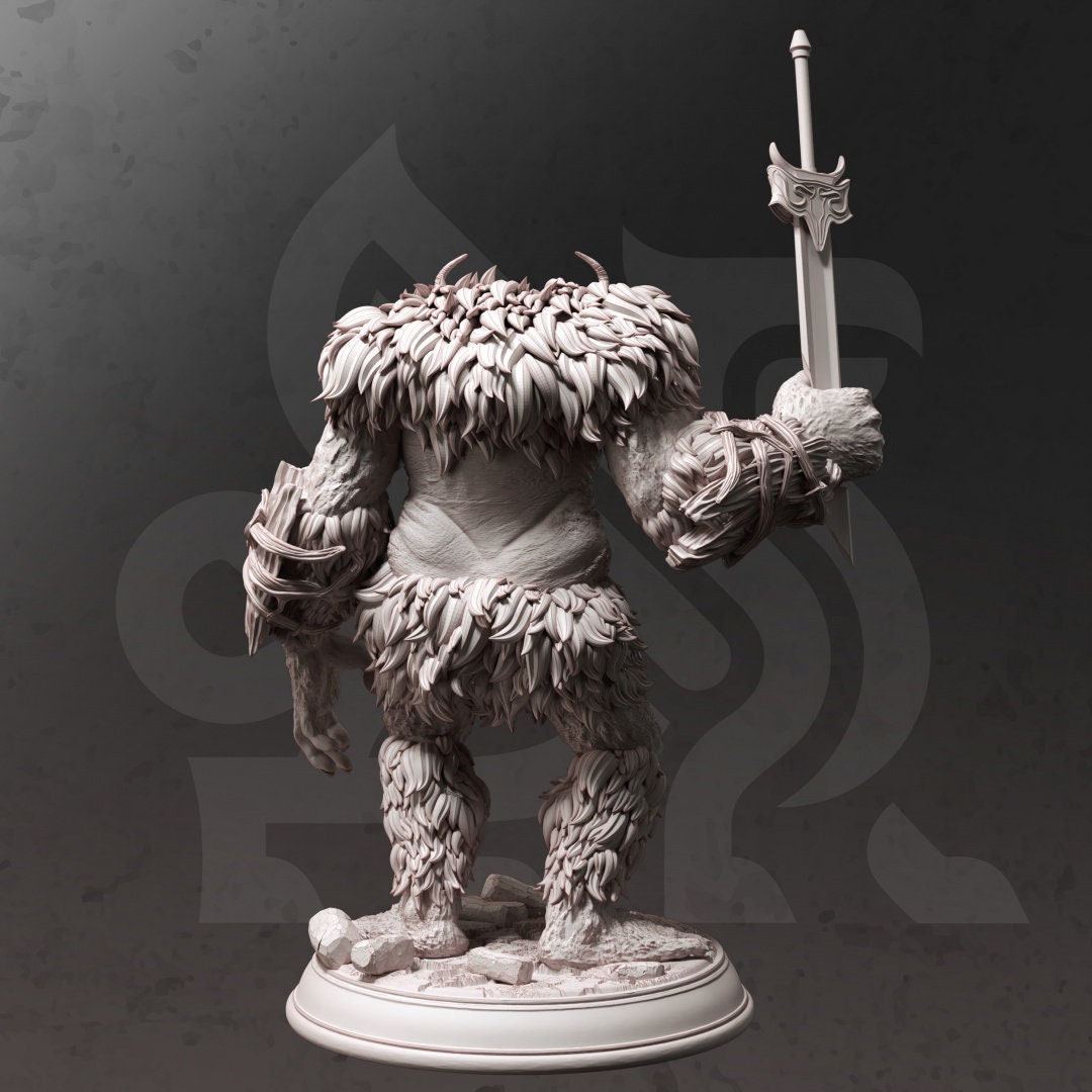 Cave Troll Resin Boss Miniature alternate view 2