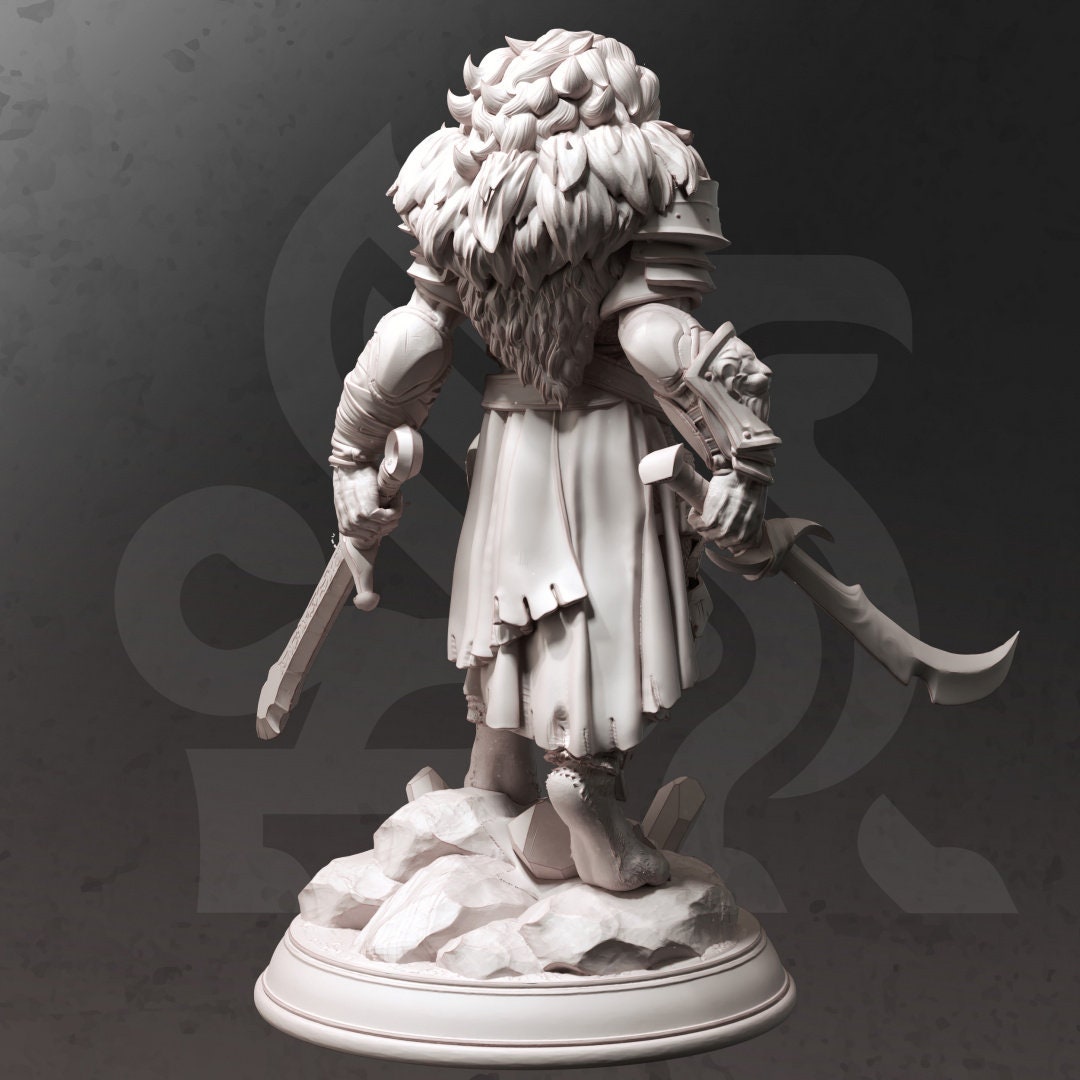 Lionfolk Bloodhunter Resin Miniature Figure alternate view 2