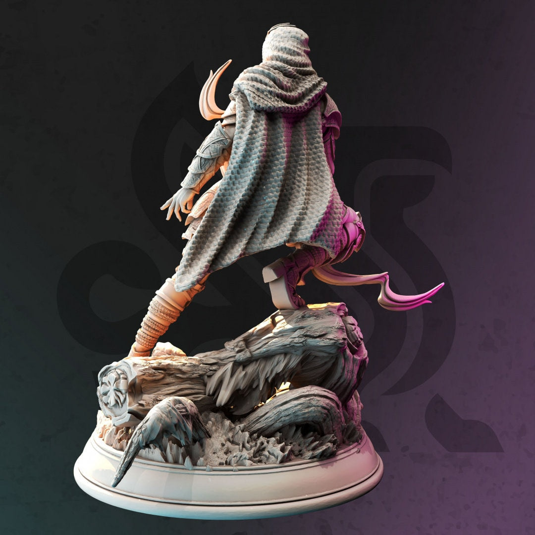 Drow Swamp Ranger Resin Miniature Figure alternate view 2