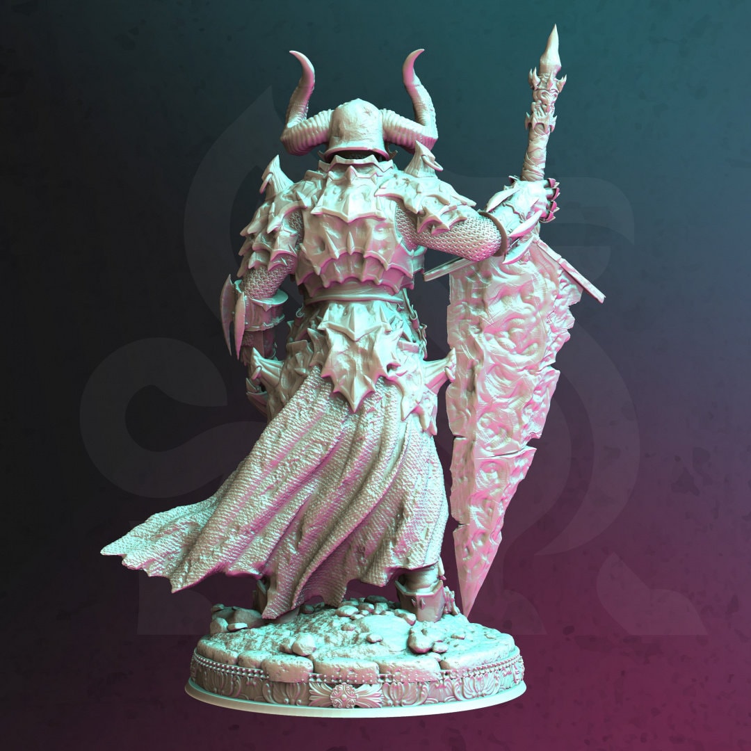 Death Knight Resin Miniature Figure - DM Stash alternate view 2