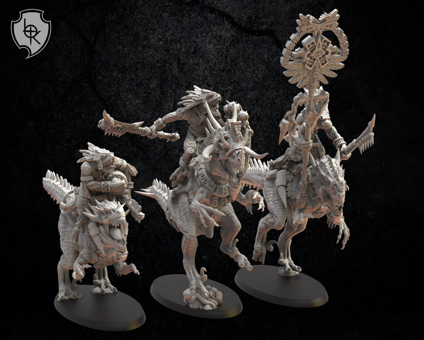 Ezocamtl Kinight Command Group Resin Boss Miniature product image