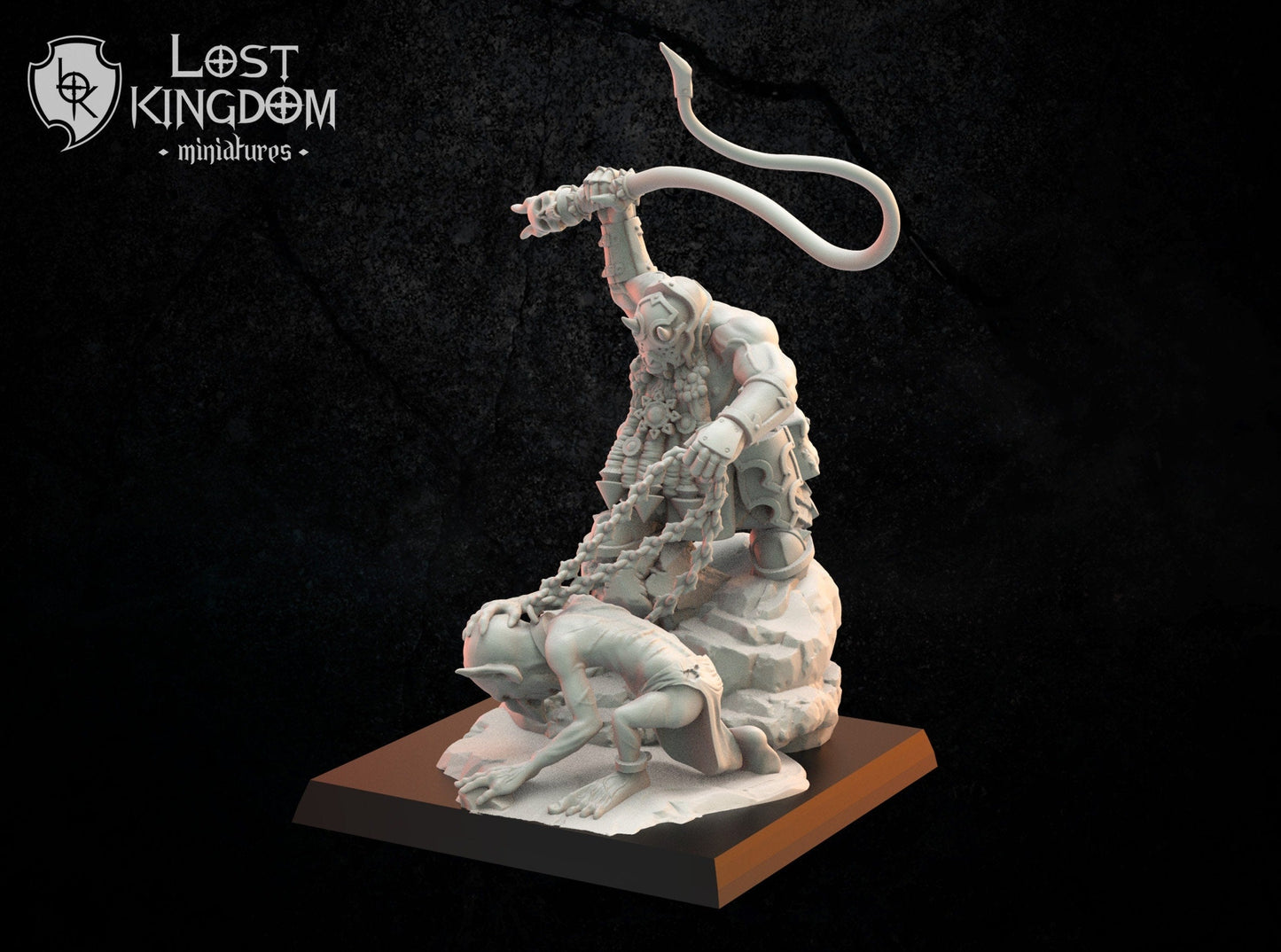 Infernal Dwarf Slaver Resin Boss Miniature alternate view 2