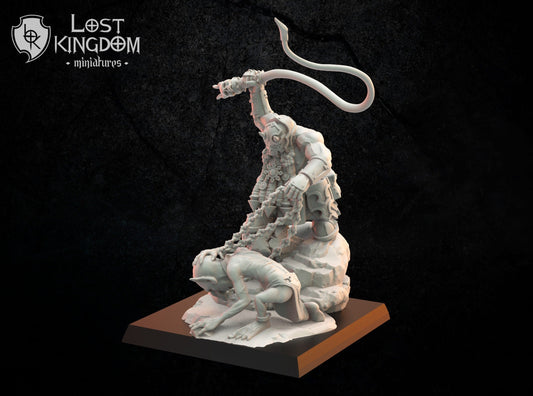 Infernal Dwarf Slaver Resin Boss Miniature alternate view 2