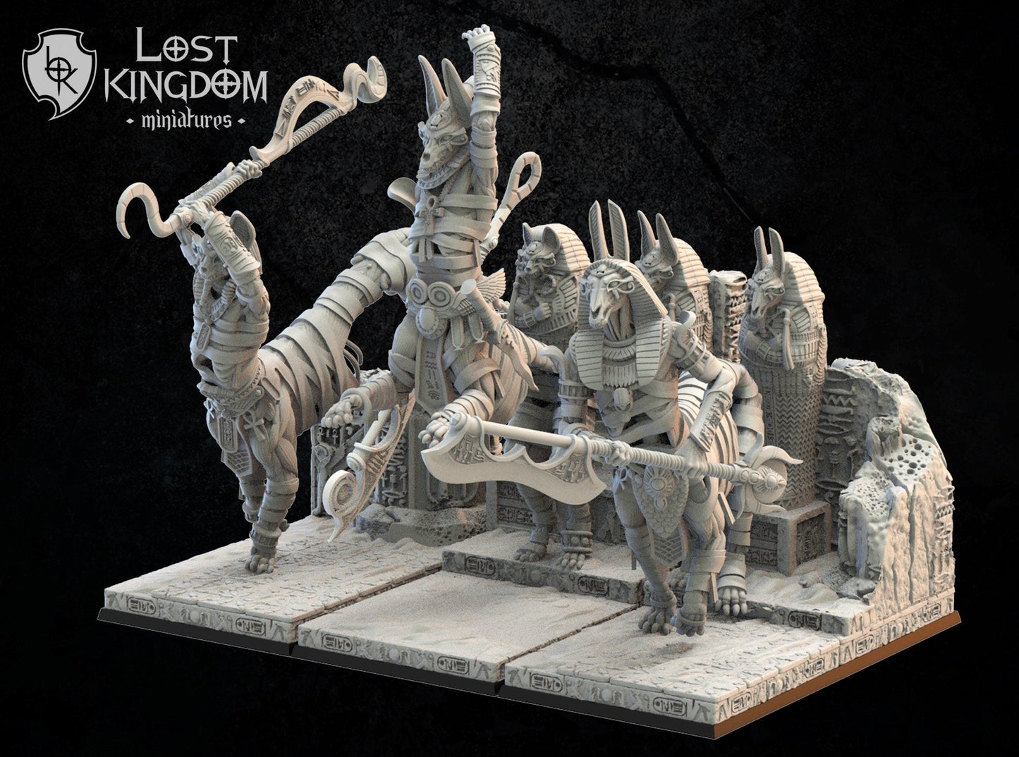 Tomb Guardians x3 Resin Miniatures Set alternate view 2