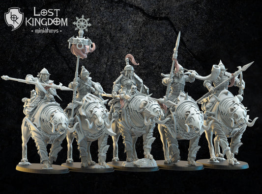 Mongobbo Knights x5by Lost Kingdom Miniatures Resin Miniatures Set alternate view 2