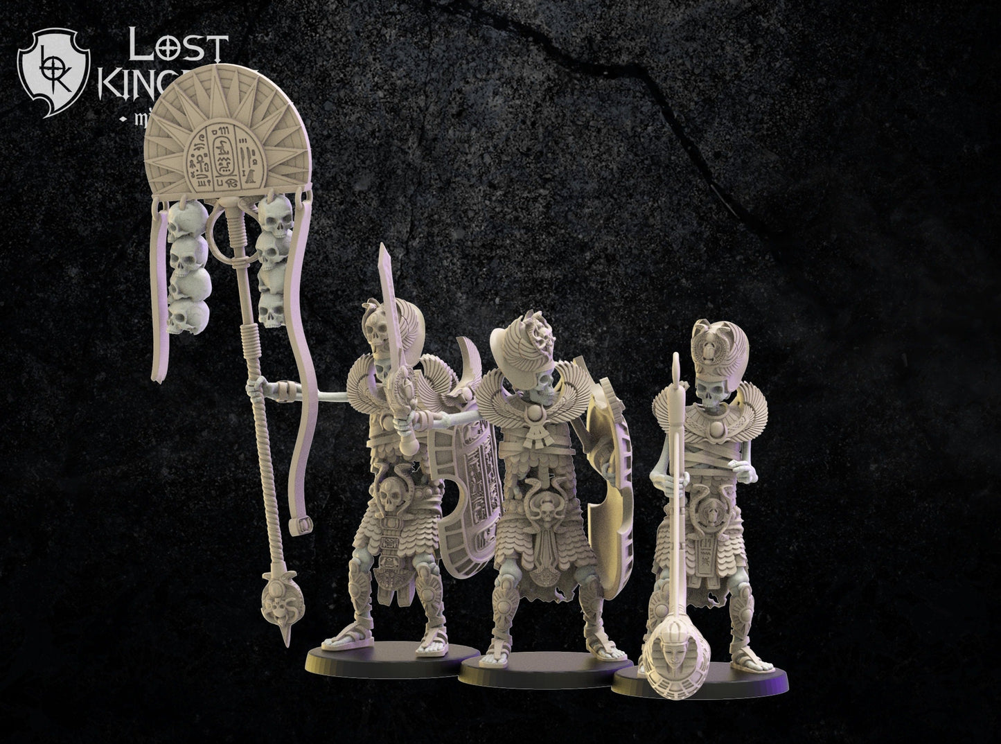 Amun-Re Command Group Resin Boss Miniature alternate view 2