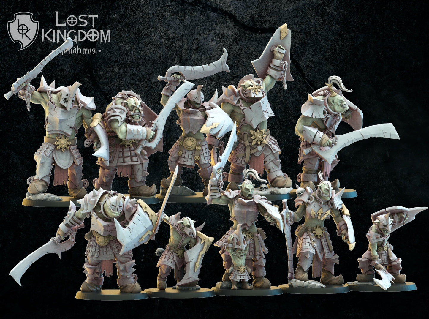 Urk Slaves x10 Resin Miniatures Set alternate view 3