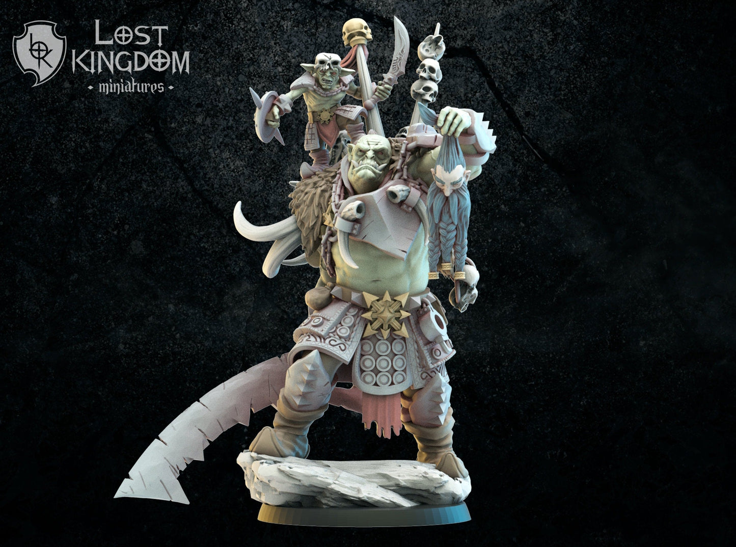 Uhur & Ofduk, The Unchained, Resin Boss Miniature alternate view 2