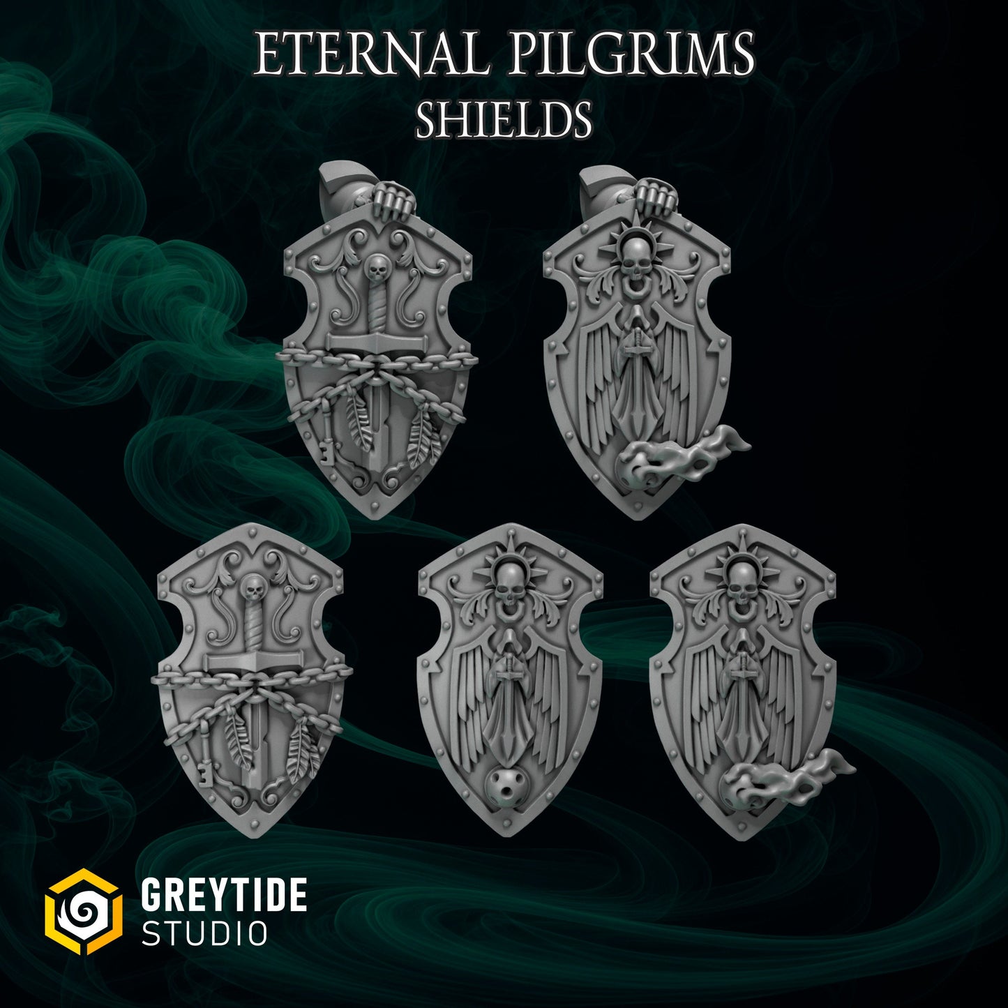 Eternal Pilgrim Large Shields x10 Resin Upgrade Parts product image