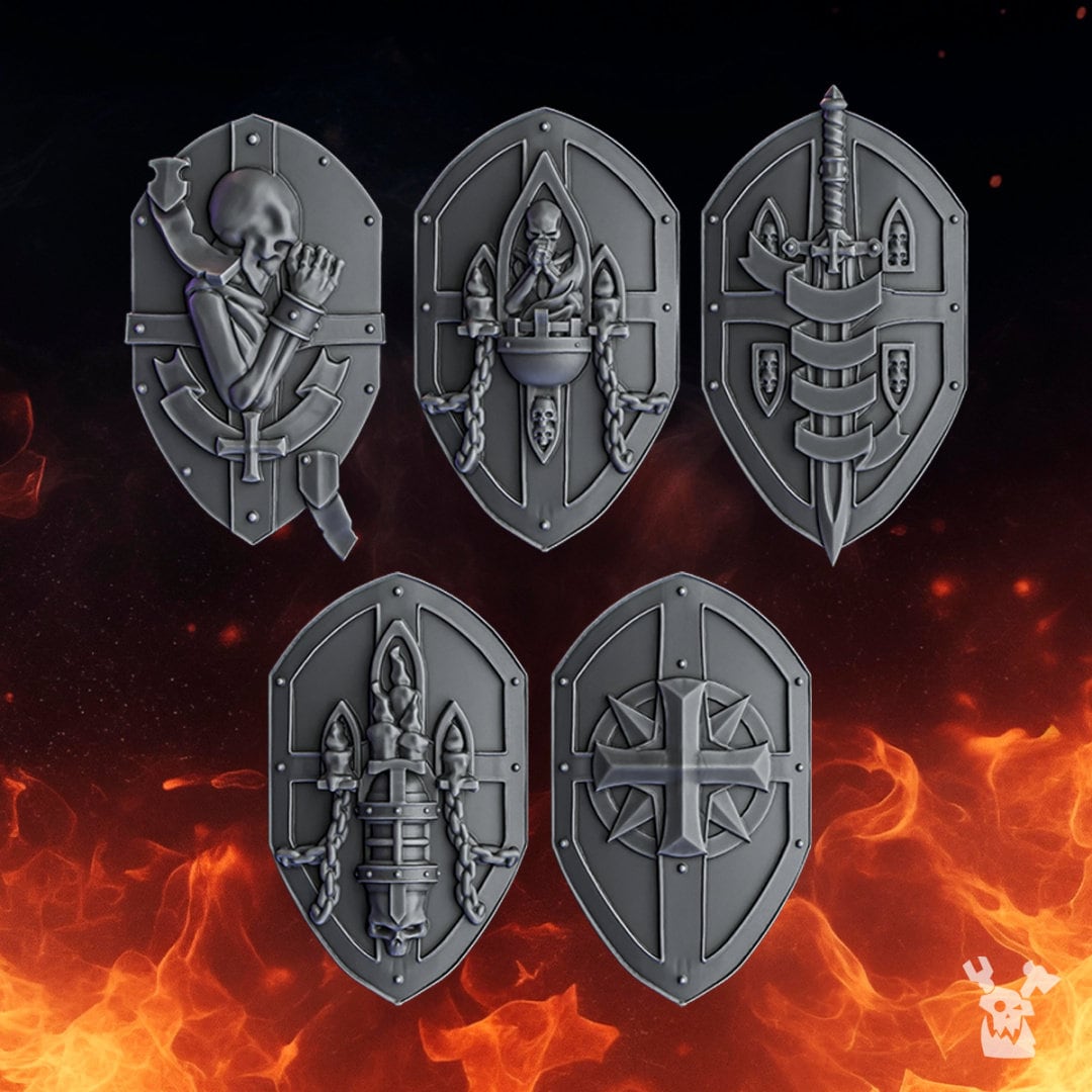 Pactum Aeternum Crusader Shields x10 Resin Upgrade Parts product image
