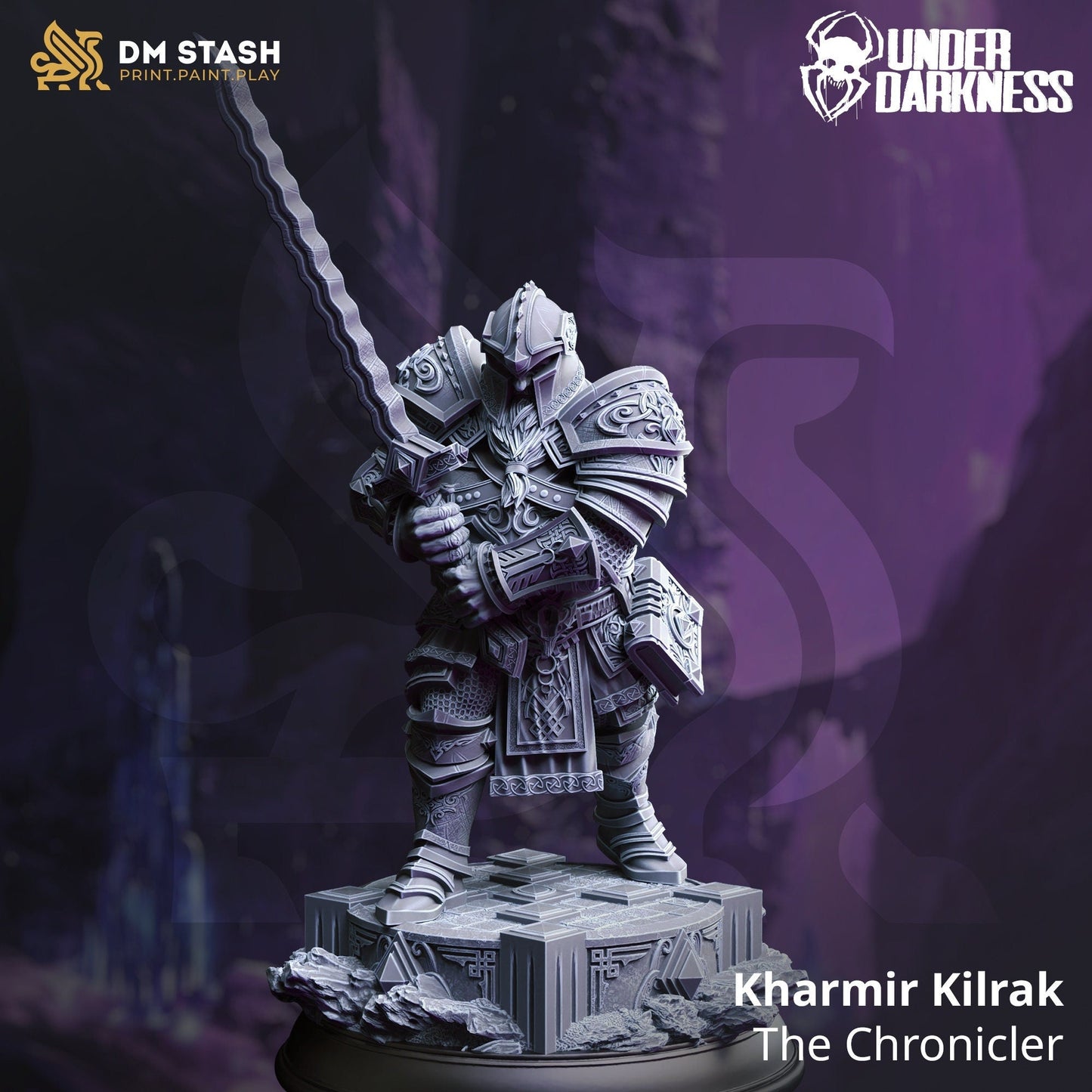 Dwarf Warrior Resin Miniature Figure product image