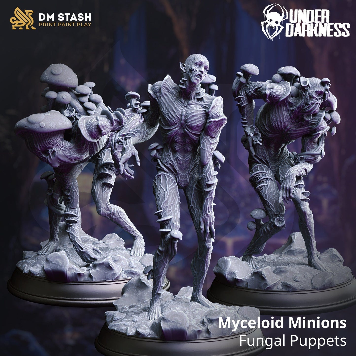 Fungal Zombies x3 Resin Miniatures Set product image