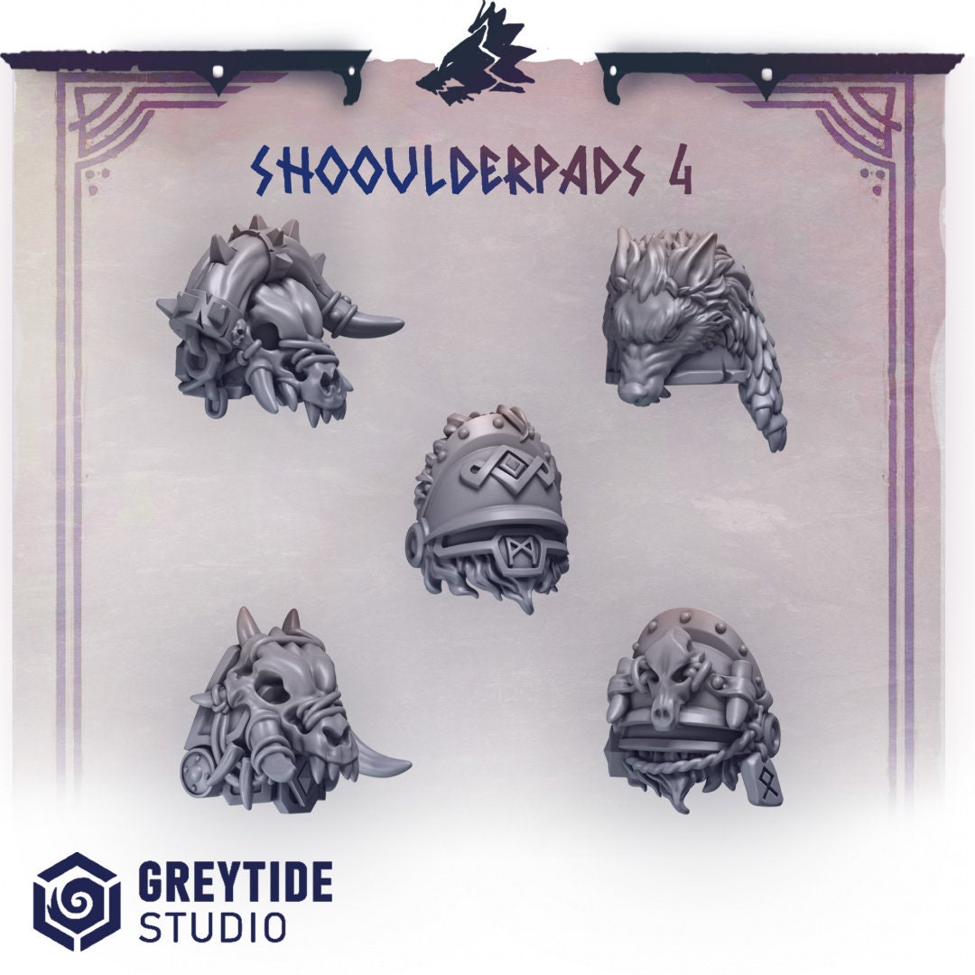 Shoulderpads x10 Resin Upgrade Parts product image