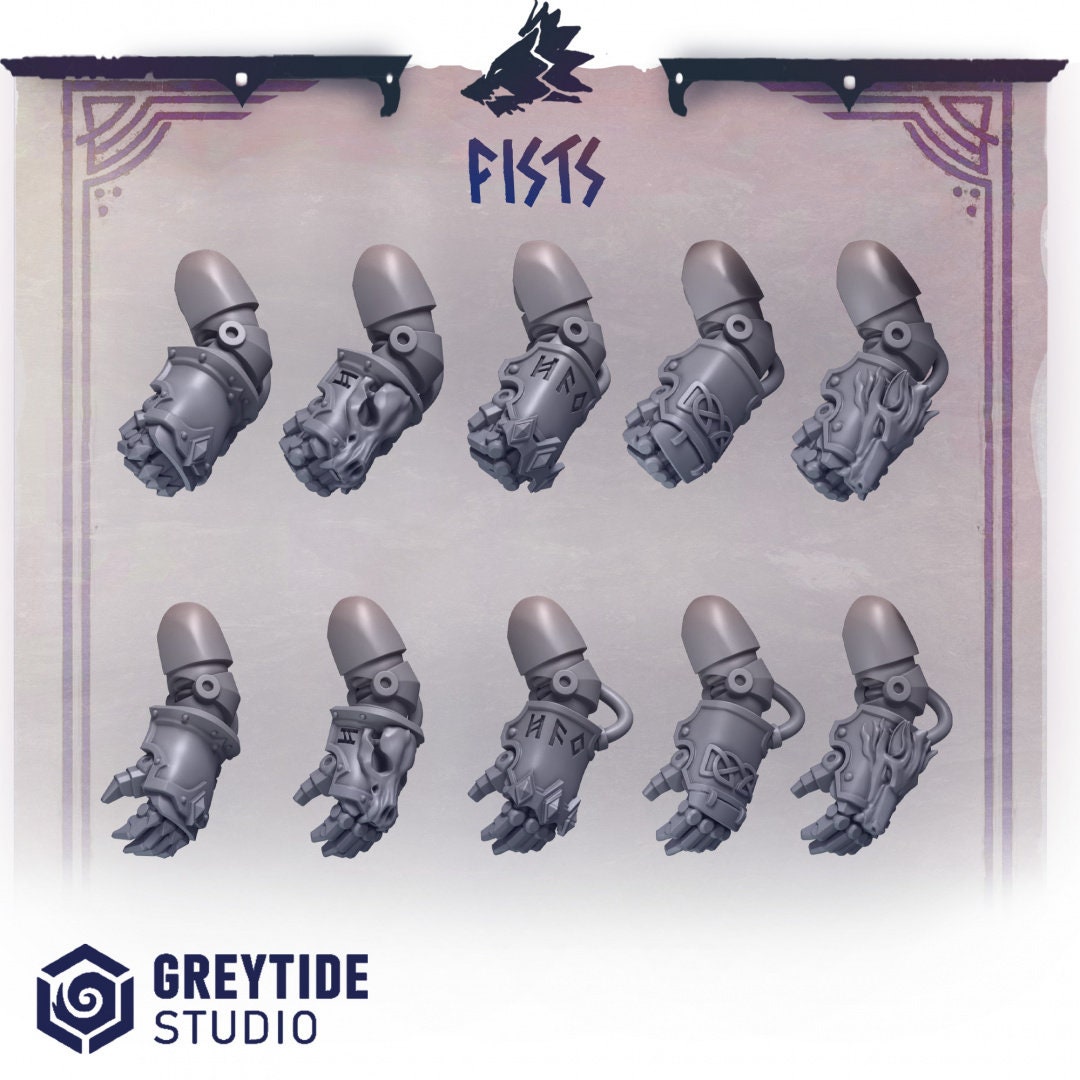 Fists x10 Resin Upgrade Parts product image
