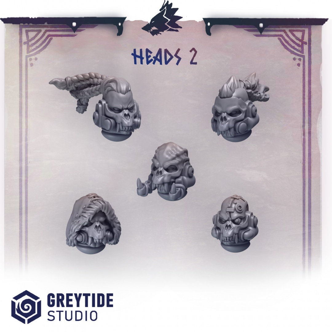 Heads x10 Resin Upgrade Parts product image