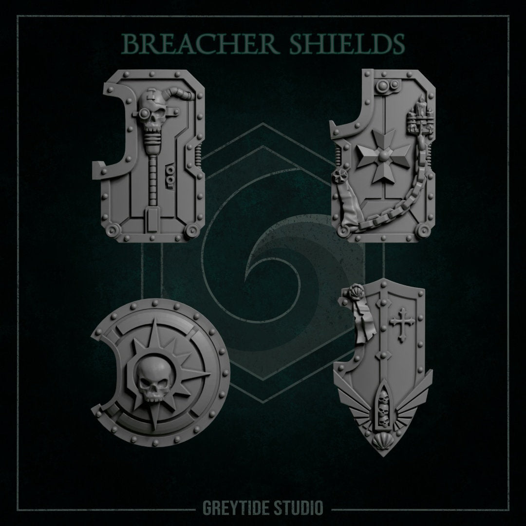 Breacher Shields x8 Resin Upgrade Parts product image