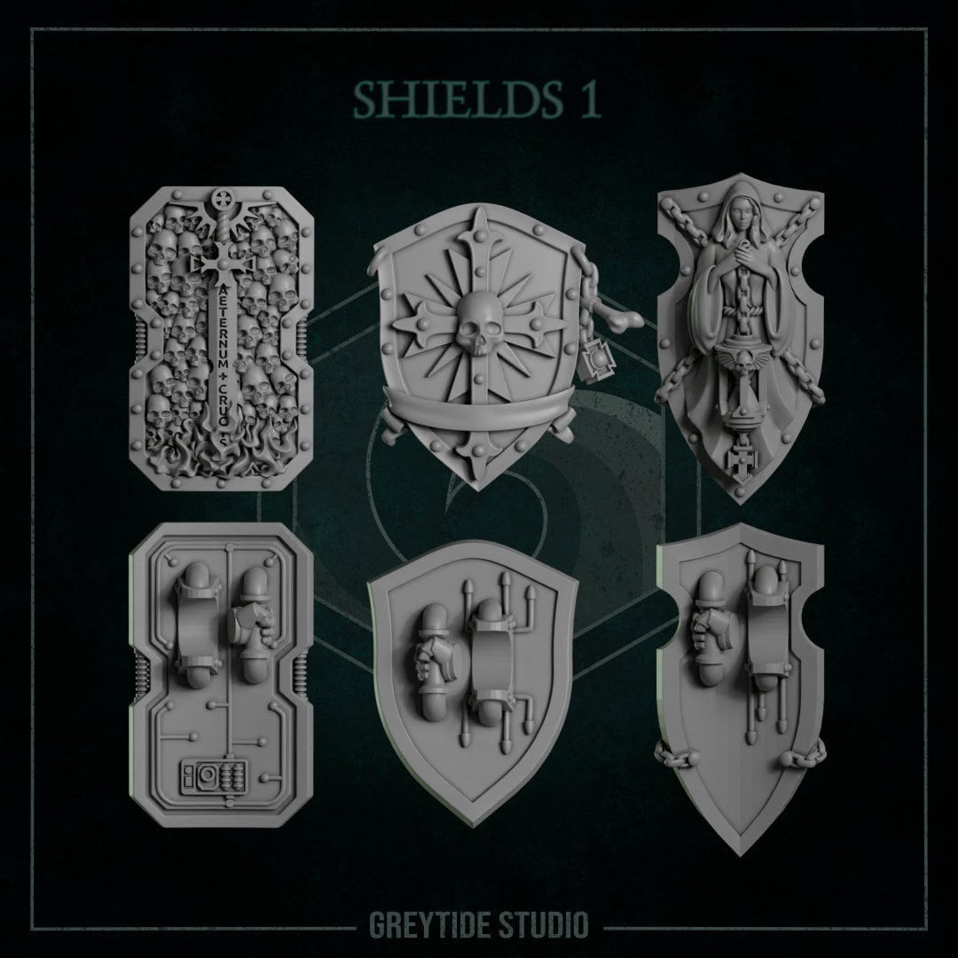 Templar Shields x6 Resin Upgrade Parts product image