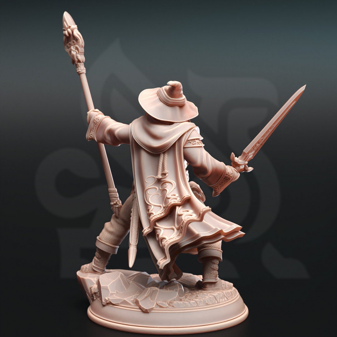 Wizard of Guidance Resin Miniature Figure alternate view 2
