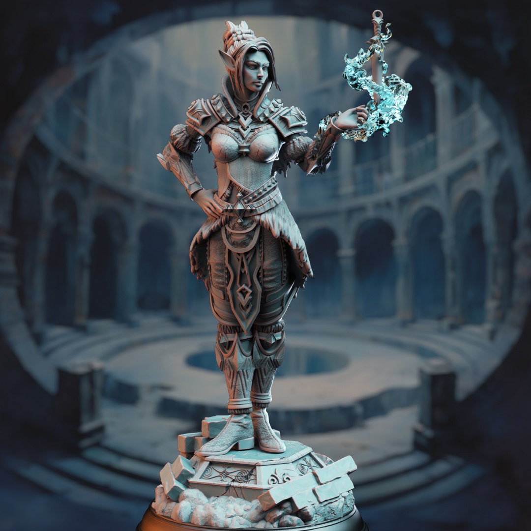Half Elf Soulknight Rogue Agent Resin Miniature Figure product image