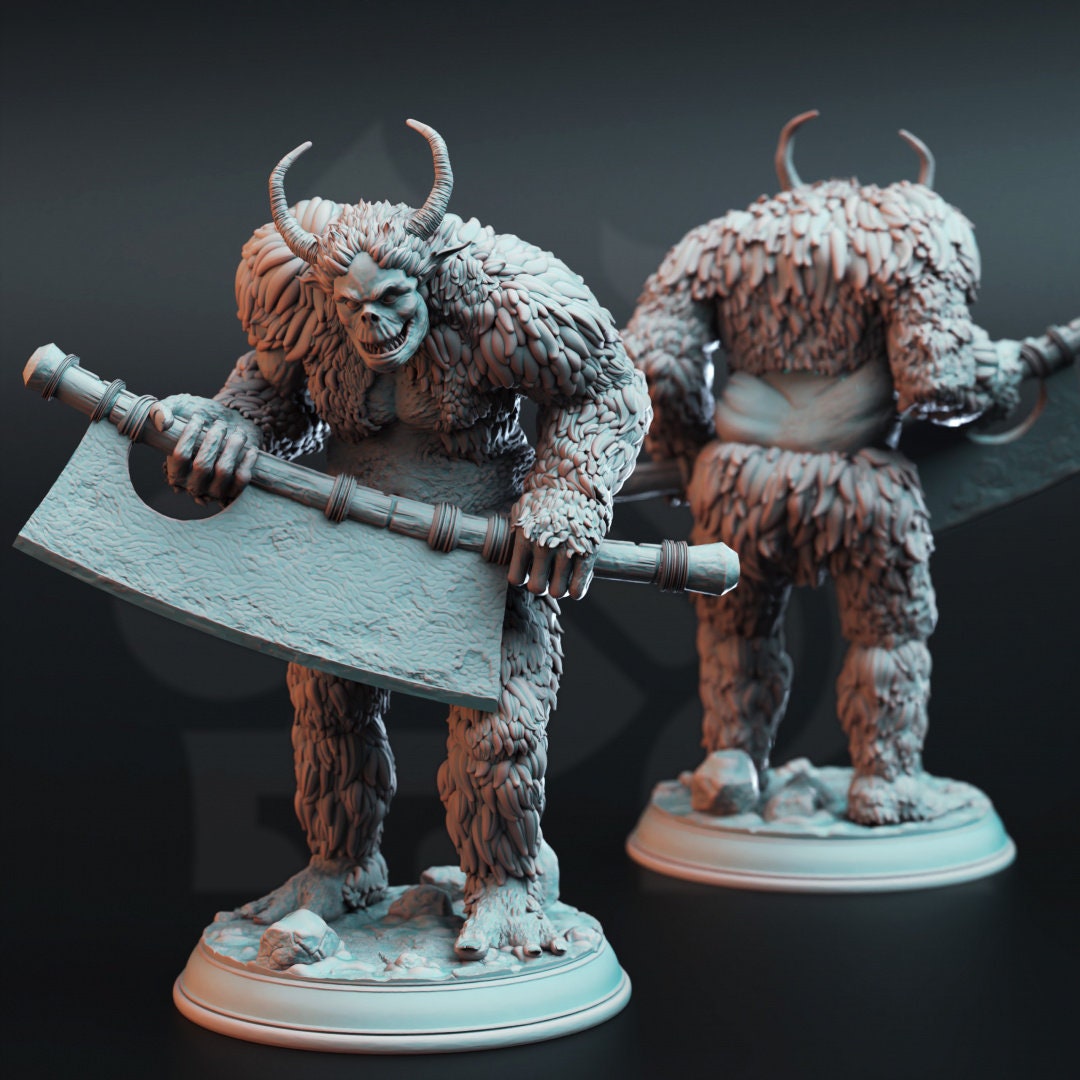 Snow Trolls Resin Miniatures Set alternate view 4