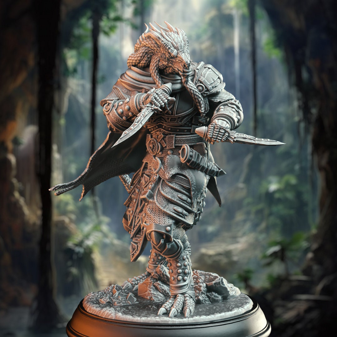 Dragonborn Assassin Rogue Resin Boss Miniature product image