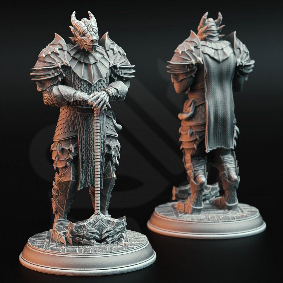 Dragonborn Warriors Resin Miniatures Set alternate view 4
