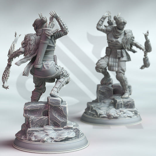 Samurai of the Falcon Resin Miniature Figure alternate view 2