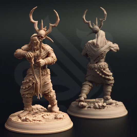 Orc Tribal Warriors Resin Miniature Figure alternate view 2