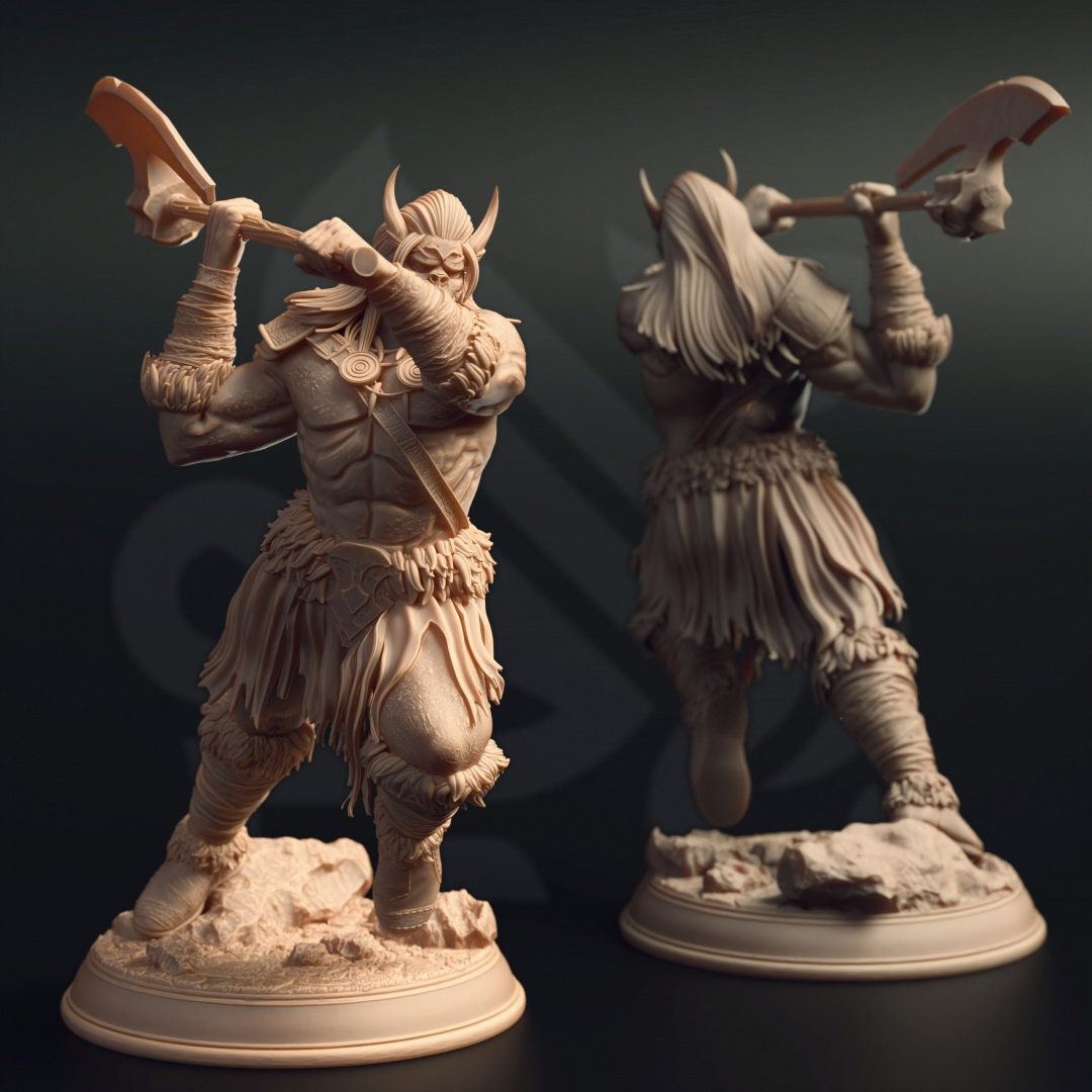 Orc Tribal Warriors Resin Miniature Figure alternate view 4