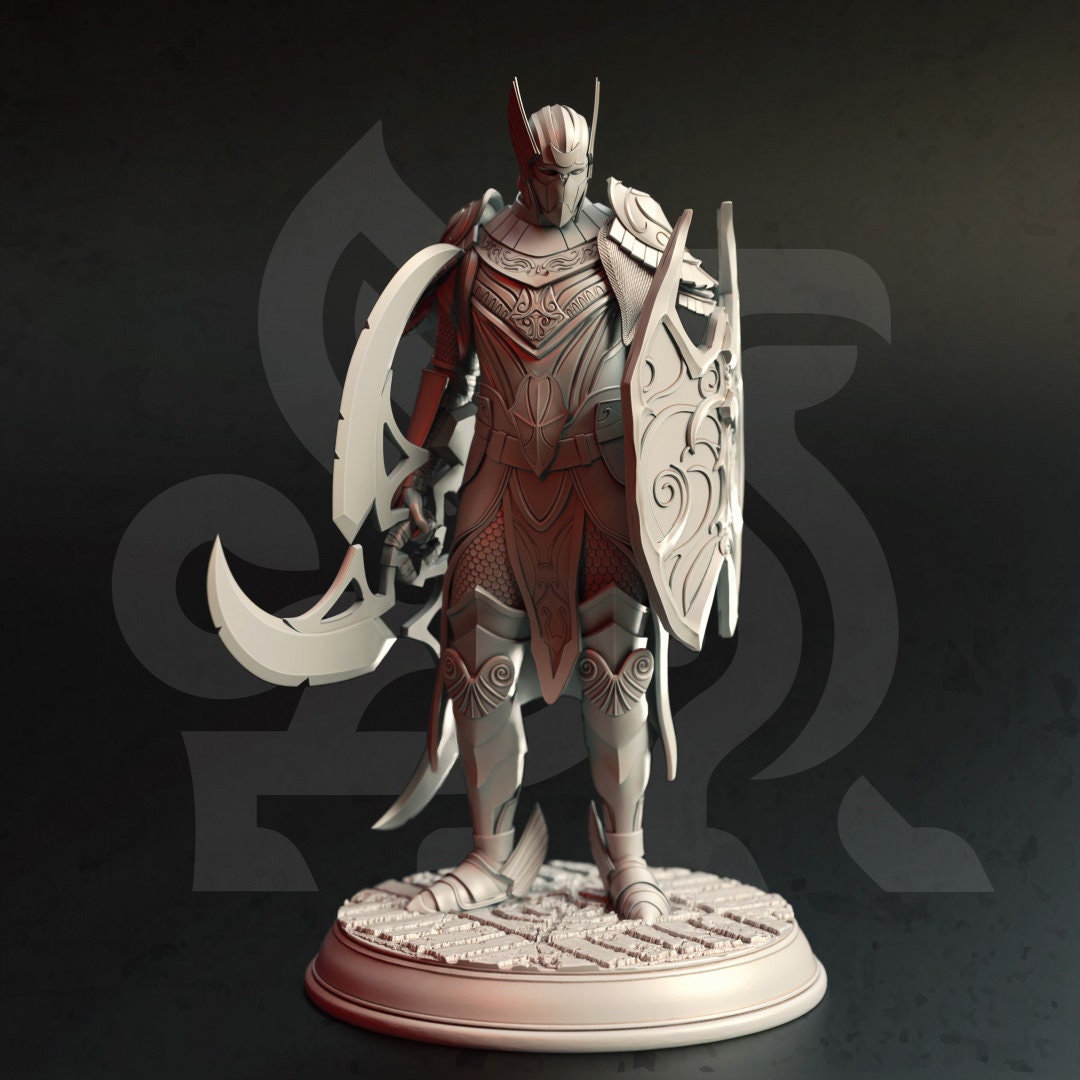 High Elf Elite Guards Resin Miniature Figure alternate view 3