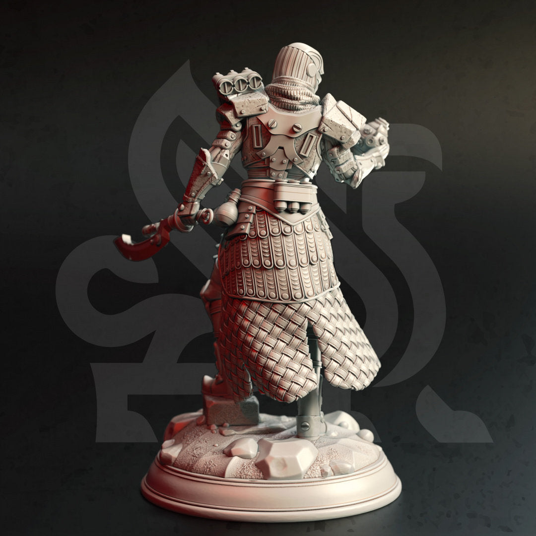 Warforged Artificer Resin Miniature Figure alternate view 2