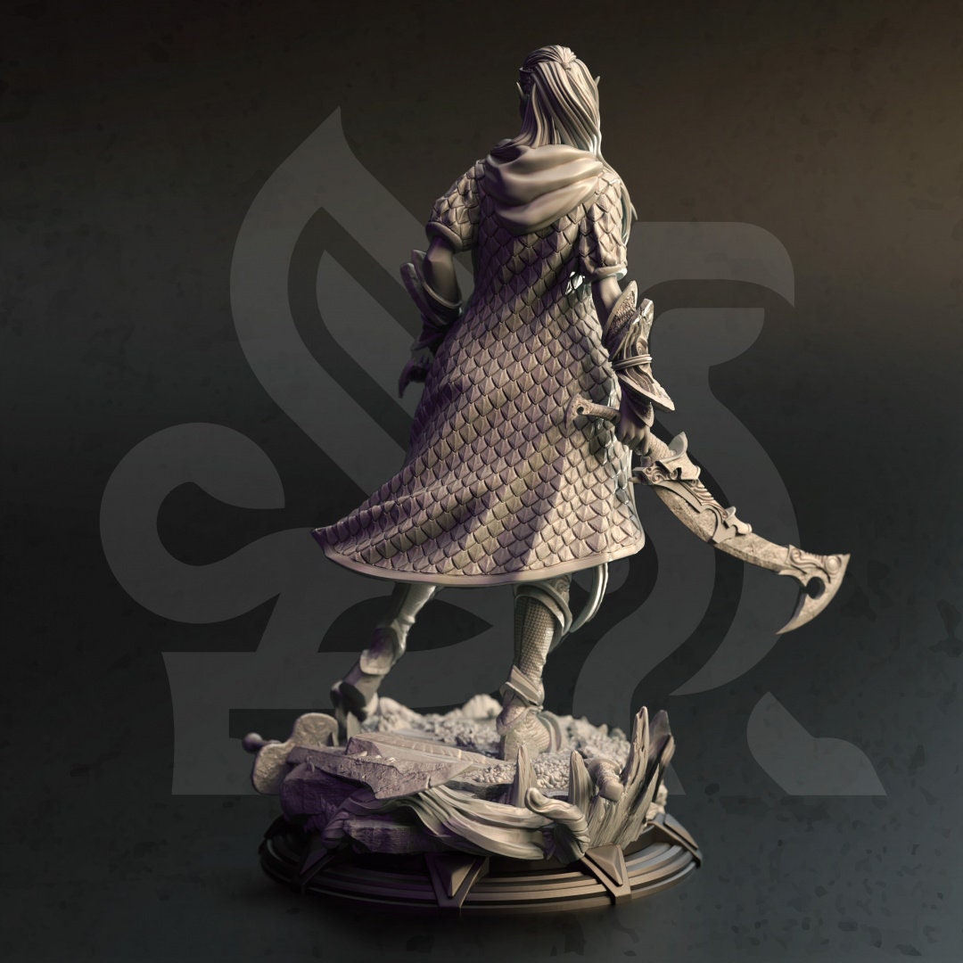 Female High Elf Spellblade Resin Upgrade Parts alternate view 2